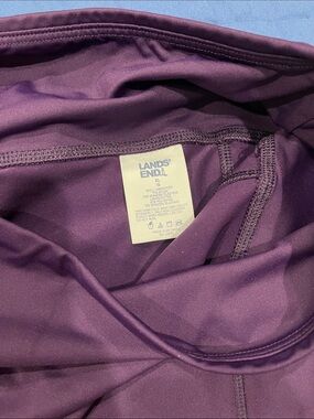 Lands' End Deep Purple/Eggplant swim shorts